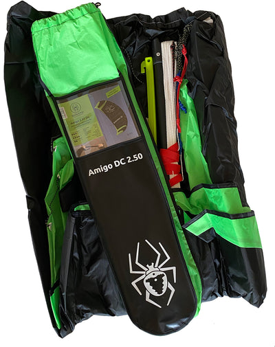 Spiderkites Amigo DC 2.50 + bar Black - Green