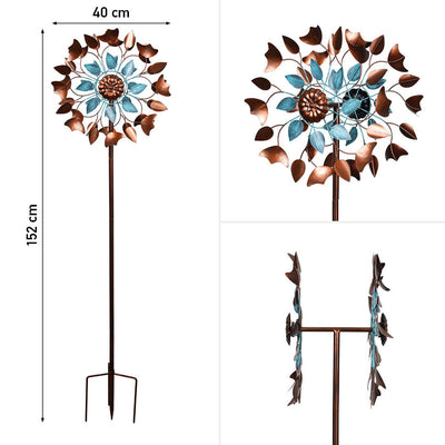 HQ Metal Wind Spinner: Copper Leaf Duett