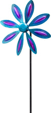 Invento Metal Wind Spinner: Single Flower - Purple-Blue