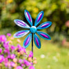Invento Metal Wind Spinner: Single Flower - Purple-Blue