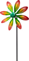 Invento Metal Wind Spinner: Single Flower - Multi-Color