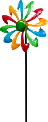 Invento Metal Wind Spinner: Single Windmill - Multi-Color