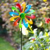Invento Metal Wind Spinner: Single Windmill - Multi-Color
