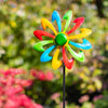 Invento Metal Wind Spinner: Single Windmill - Multi-Color