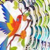 HQ Metal Hanging Wind Spinner 3D Tropical Bird