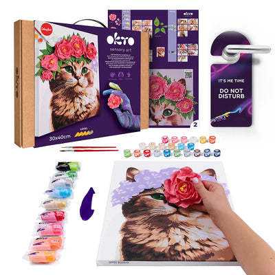 Okto Cat in a Flower Crown