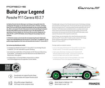 Franzis Build your Legend Porsche 911 Carrera RS 2.7