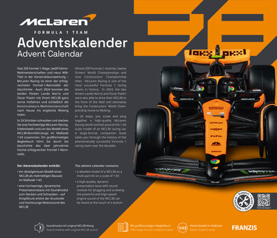 Franzis McLaren Formula 1 Team Advent Calendar