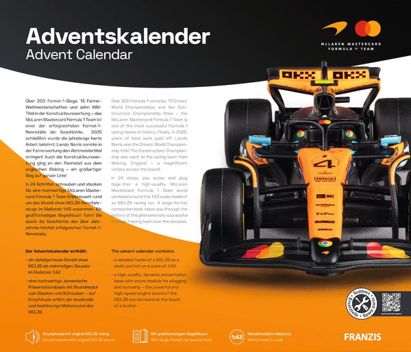Franzis McLaren Formula 1 Team Advent Calendar