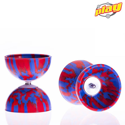 Play Rainbow diabolo 105 mm 260 gr Red - Blue