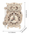 Robotime Owl Clock