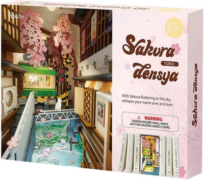 Robotime Booknook Sakura Densya