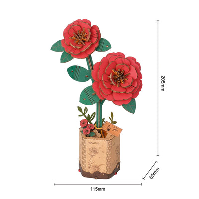 Robotime Red Camellia