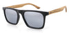 Wave Hawaii Sunglasses Dropp, Glossy Black PC + Zebra Wood