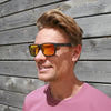 Wave Hawaii Sunglasses Sobral, Ebony - Orange Maple