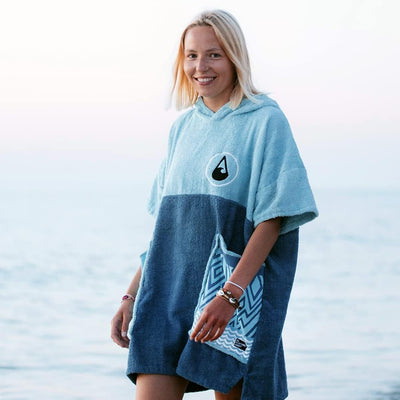 Wave Hawaii Cotton Velours Poncho Maxi XS