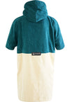 Wave Hawaii Cotton Velours Poncho Petrol M