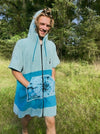 Wave Hawaii Zip Poncho Cotton Flyh M