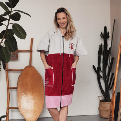 Wave Hawaii Zip Poncho Cotton Velours Phuket M