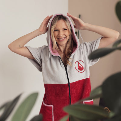 Wave Hawaii Zip Poncho Cotton Velours Phuket M