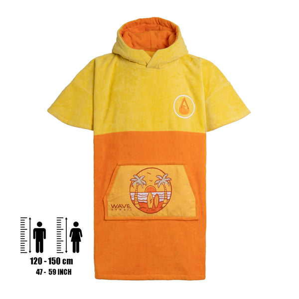 Wave Hawaii Cotton Velours Poncho Beach XS