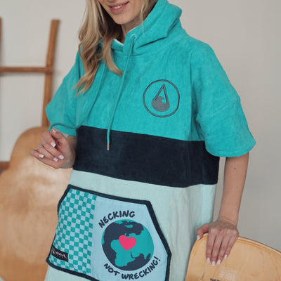 Wave Hawaii Cotton Velours Poncho Cotillo M