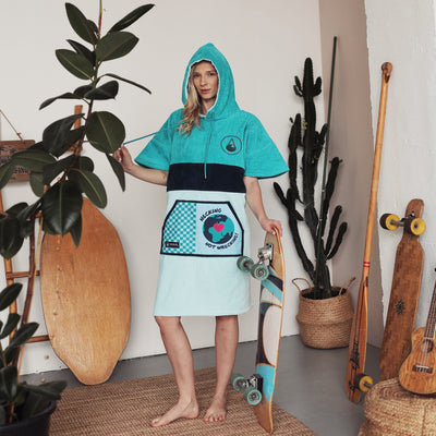 Wave Hawaii Cotton Velours Poncho Cotillo XL