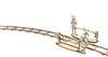 Wooden City Round rails + crossing