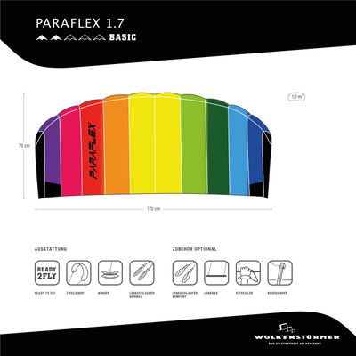 Wolkensturmer Paraflex Basic 1.7 Rainbow